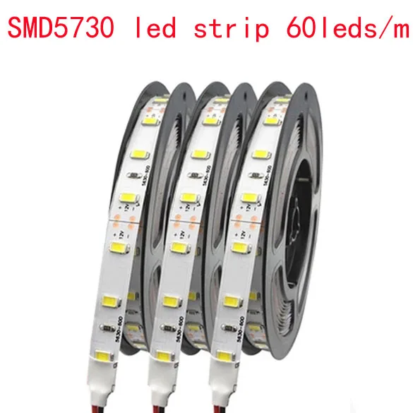 Бесплатная доставка SMD5730 Светодиодная лента 60 светодиодов/м DC12V