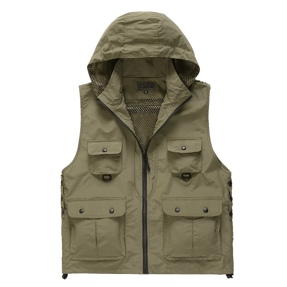 Мужской/женский мужской жилет для пешего туризма с несколькими карманами