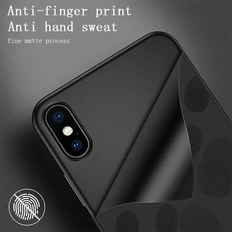 Slim Case For iPhone 8 8Plus 7 Plus 7Plus Matte PC Cases X 6 s 6Plus 6s Back Cover White Coque Black Fundas XR XS MAX |