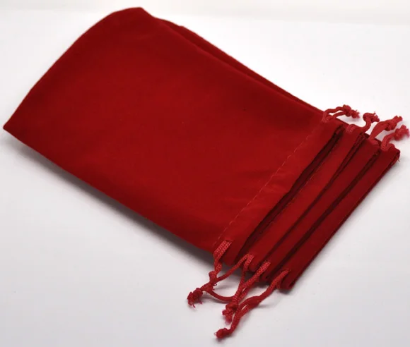 Вельветовые сумки DoreenBeads прямоугольные красные 15 см x 10 (5 7/8 &quotx3 7/8&quot) 2 шт. |