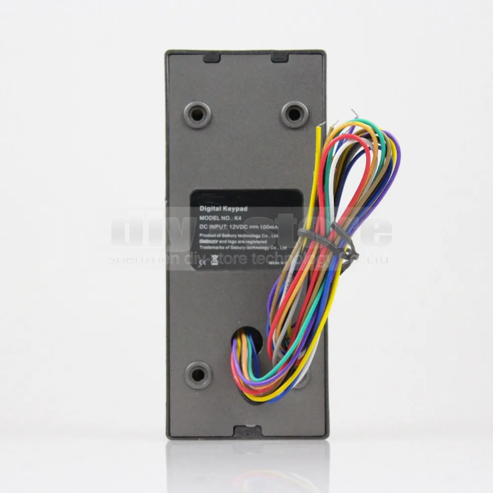 DIYSECUR K4 125KHz RFID EM Reader Door Access Control System Kit + Lock Electronic Exit Button | Безопасность и защита
