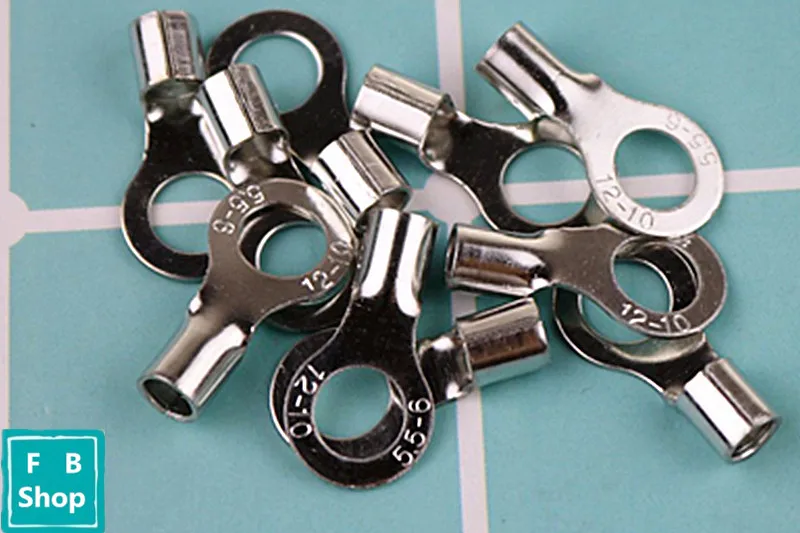 1000 шт. (тип в) строительный неизолированный кольцевой терминал AWG 12 10 обжимной