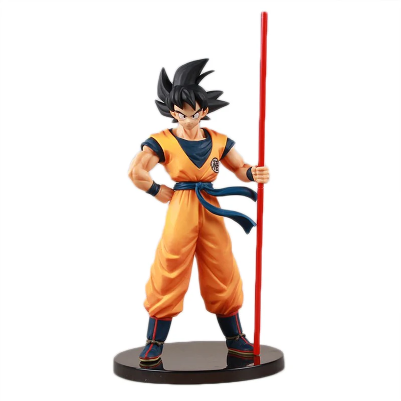 no box 20-летие Dragon Ball Z Sun Goku Золотой Cudgel Dragon Ball Супер Саян Гоку фигурка аниме-фигурка модель игрушки куклы - Цвет: no box
