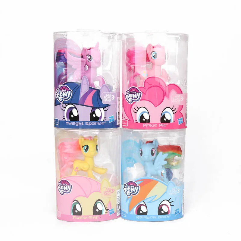 2 шт./компл. игрушки My Little Pony всех цветов радуги; платье с Сумеречной искоркой серии «маленькие пони ПВХ фигурка Коллекционная модель куклы
