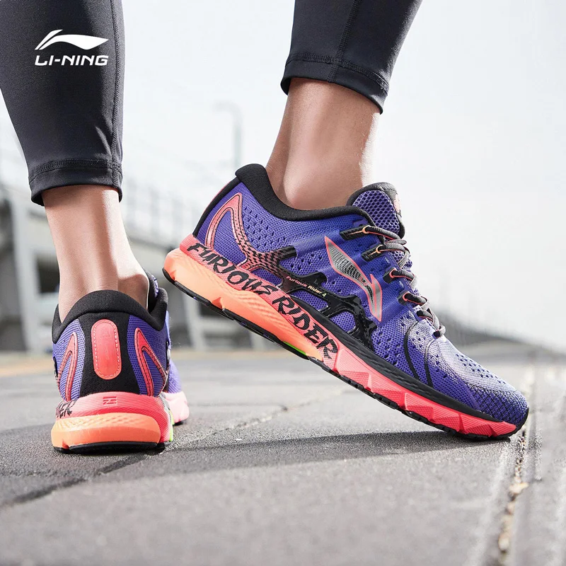 Li-Ning мужские беговые кроссовки для беговых прогулок с 4 амортизационными подкладами, спортивная обувь ARZP001 XYP876