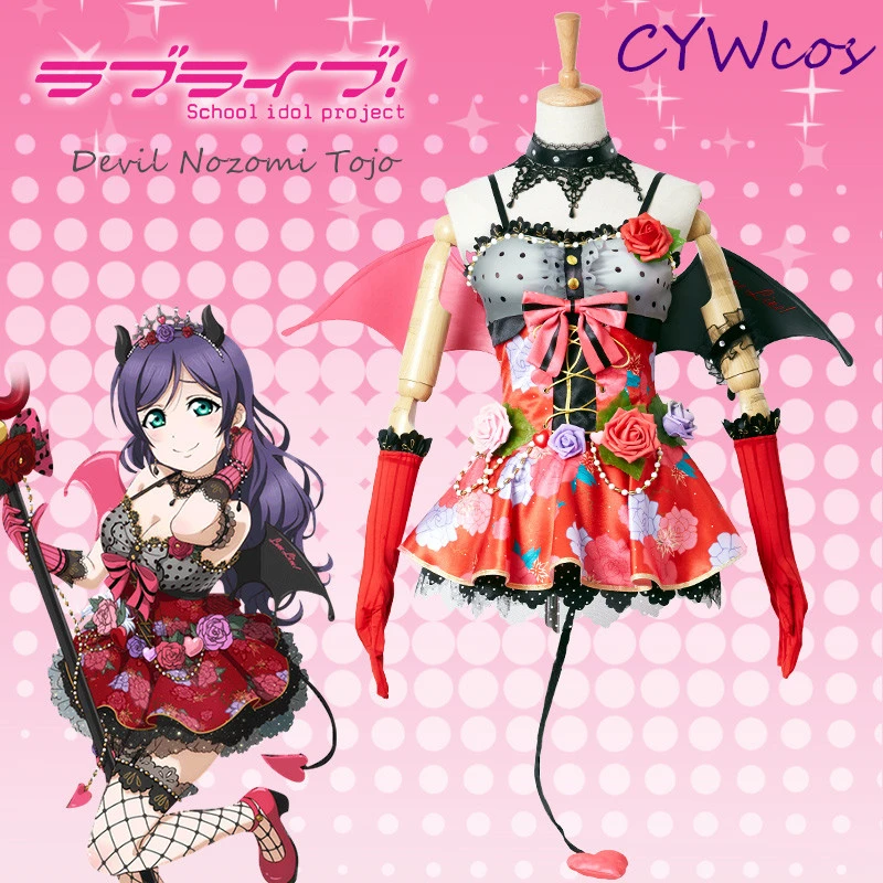Аниме Косплей Love Live Devil ver little Demon Nozomi Tojo костюм всех участников косплея