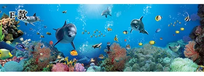 3d обои с рыбками, кораллами, морским морем, дельфином, настенные 3d фотообои для детей, RoomSofa, фон для декора, 4 стиля