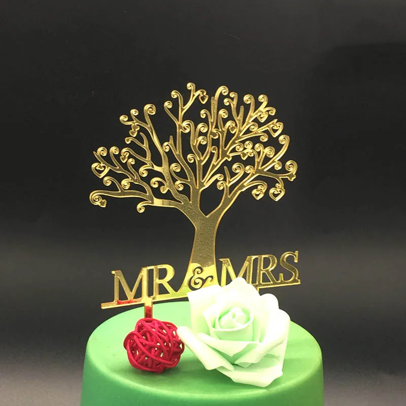 Золото/ свадебный торт Топпер мистер и миссис уникальный подарок акриловые