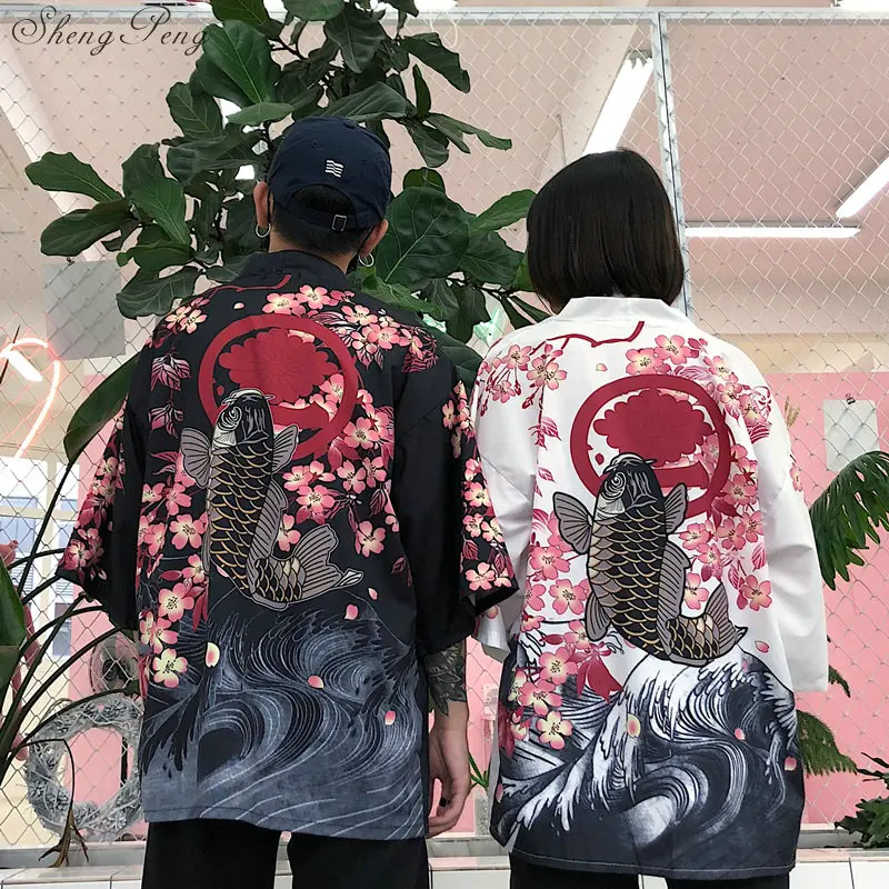 Traditional japanese kimonos cardigan kimono women 2018 summer yukata traditional Q715 | Тематическая одежда и униформа