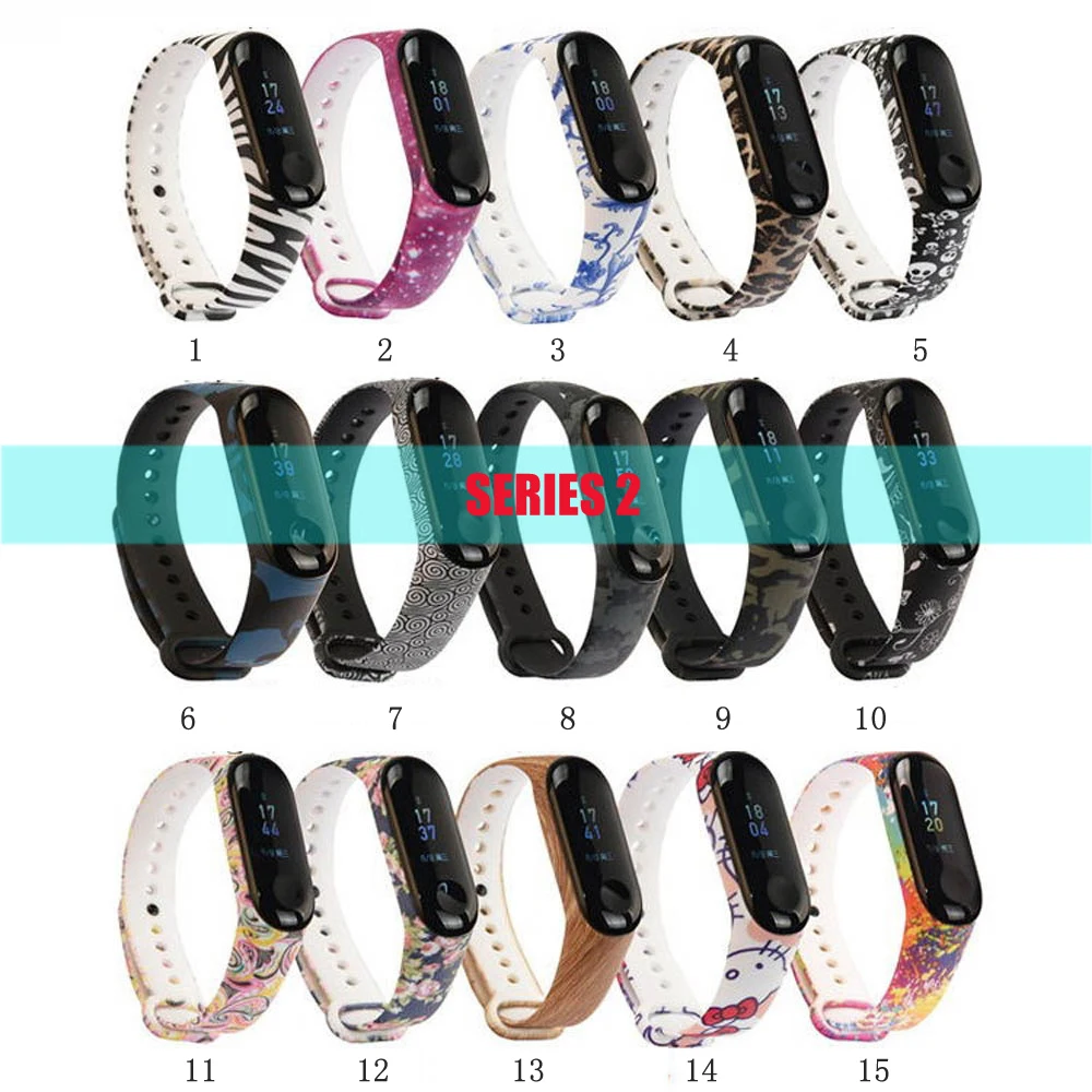 Силиконовый ремешок для Mi Band 3 силиконовый браслет 100 шт./упак.|mi band 2 strap|mi strapstrap mi |