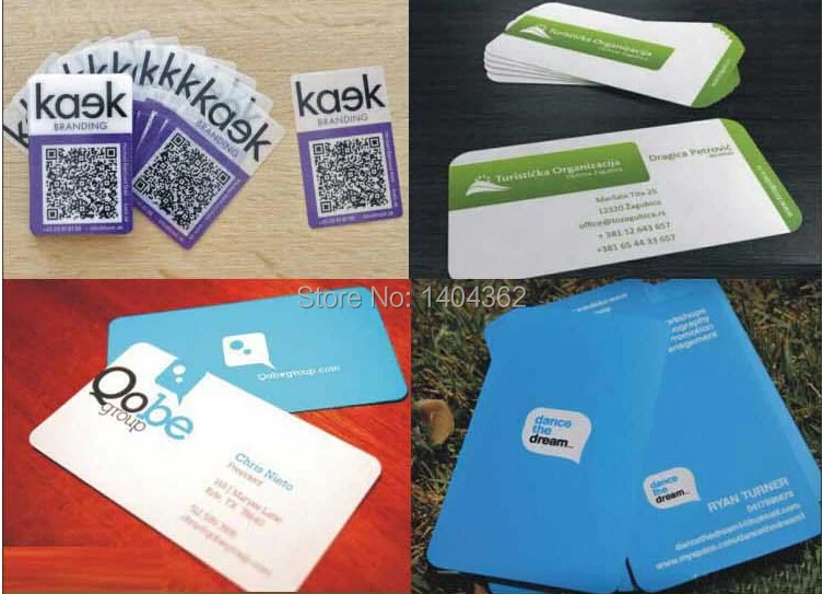 Customized business card printing Plastic transparent /White ink PVC Business Card one side printing 500 Pcs/lot NO.2256