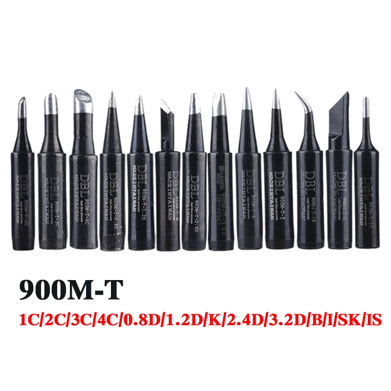 13 шт./лот бессвинцовые наконечники для паяльника 900M T K I 1C/2C/3C/4C паяльной станции