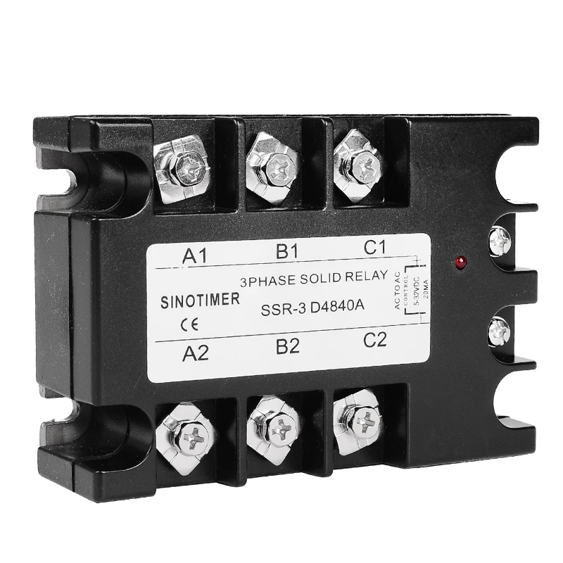 Полупроводниковое реле Releys D4840A 3 фазы твердотельные SSR 40A DC AC 30 480 В переменного