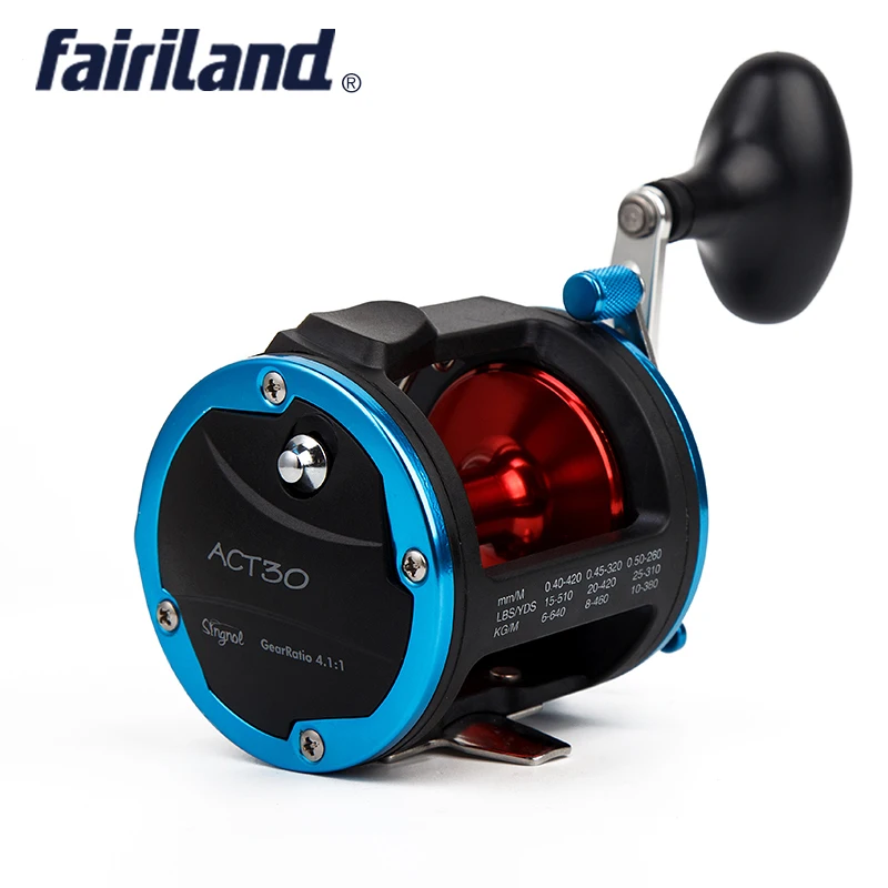 4BB правая рука 4 1: 1 барабанный Троллинг Fairiland катушка 18 кг Тяговая мощность Лодка