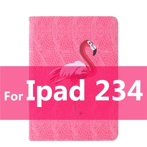 Чехол SPEDKOY для Ipad Air 2, чехол Фламинго из искусственной кожи, силиконовый тонкий мягкий чехол, IPad, авто спящий держатель, чехол - Цвет: ipad234