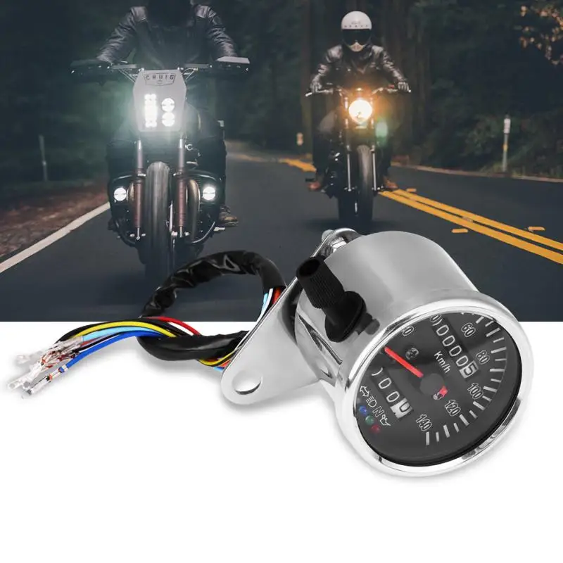 Digital 12V Universal Motorcycle Speedometer Odometer Tachometer Gauge fuel meter LED Indicator | Автомобили и мотоциклы