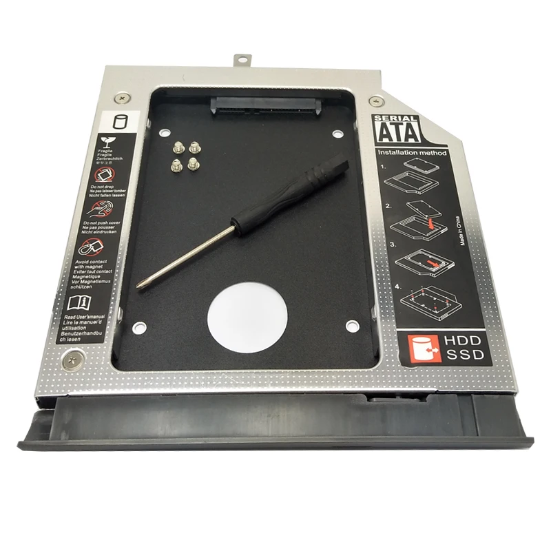 WZSM Новый 2nd SATA жесткий диск HDD Caddy для Lenovo ideapad 320 520 330 14/15/17|Компьютерные кабели и