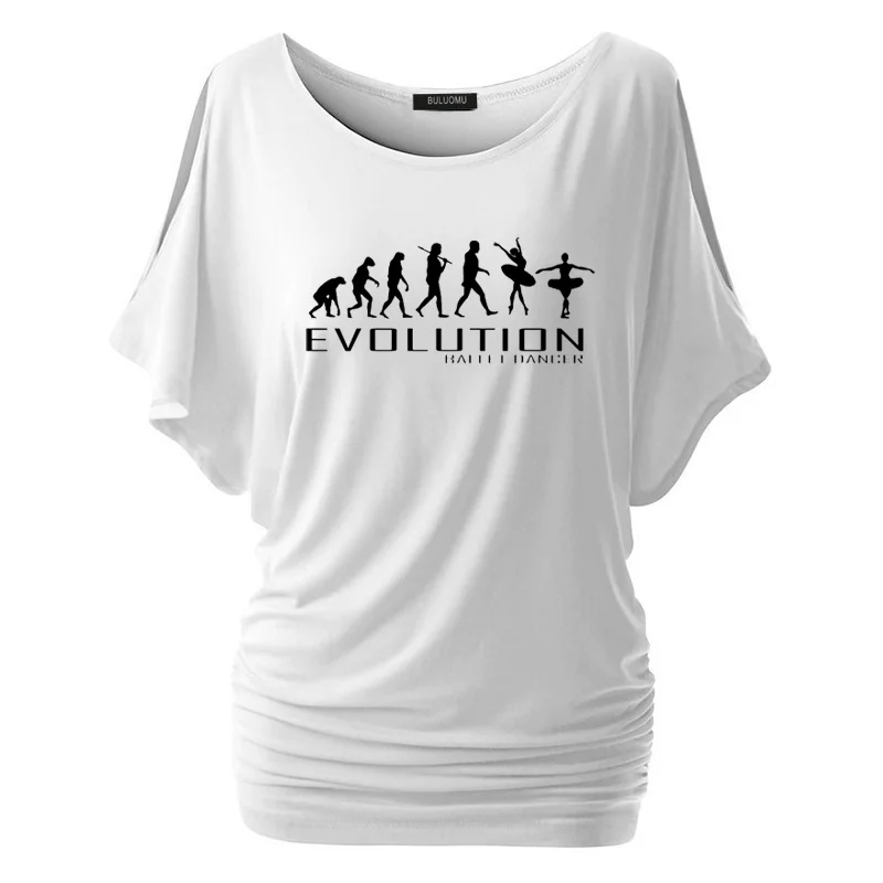 Новая модная женская футболка модная одежда Evolution Of Ballet Dancer Tee Женские топы с коротким рукавом - Цвет: 16