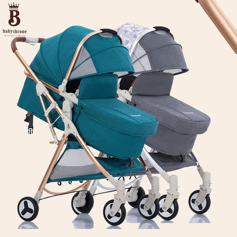 Коляска Bugaboo Donkey buggy, брендовая, с высоким видением, двойная коляска, легко складывается и может лежать, высокое качество, рама из сплава, Ландшафтная коляска - Цвет: Темно-синий