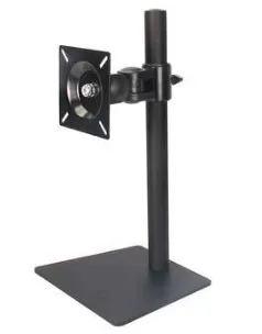 DL-AOC1 1"-27" 2" регулируемая высота 10 кг металлическая основа двойной монитор настольная подставка один держатель экрана - Цвет: black