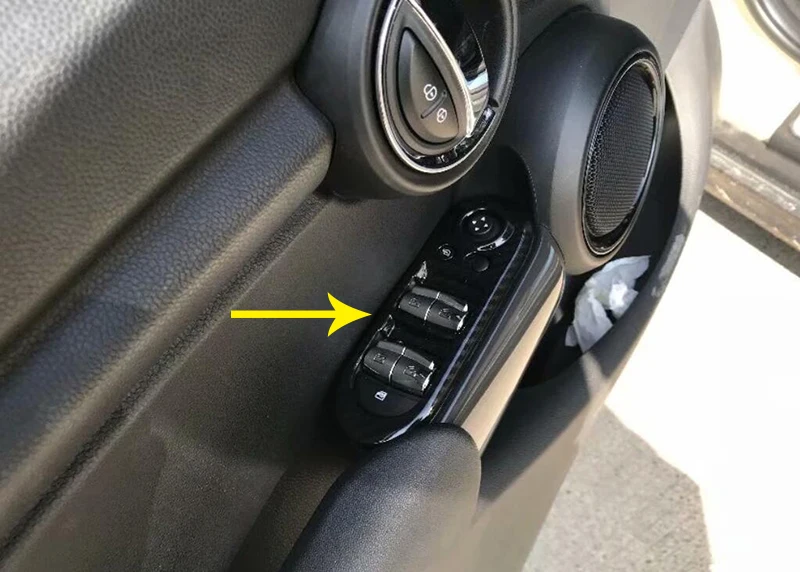 ABS углеродного волокна стиль двери окна управления крышки для BMW MINI Cooper S 3DR F56 авто