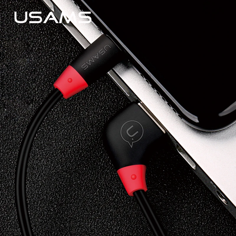 USAMS гибкий кабель для iPhone6 совместимый iOS10 2A Быстрая зарядка телефон Usb зарядное