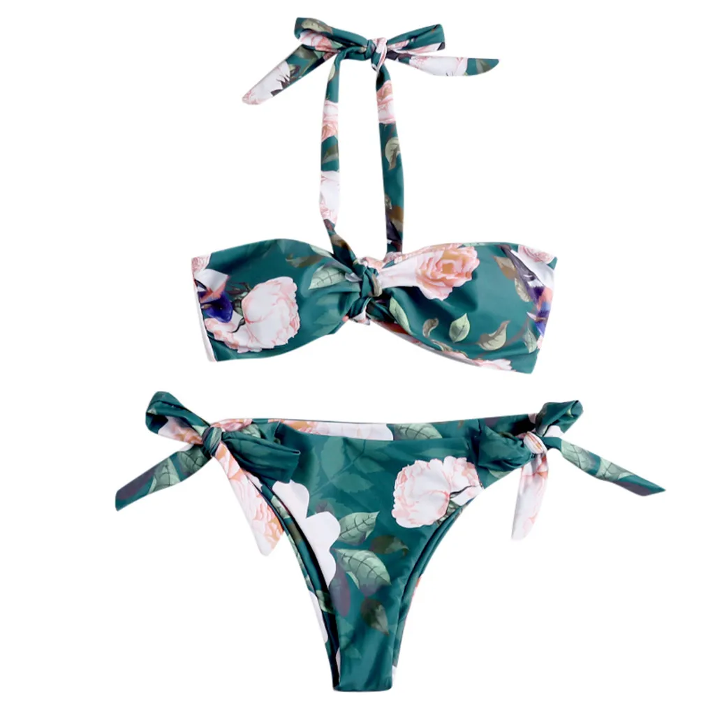 Magnificent Bather Swimwear For Women Floral Print Beach Swimsuit Bathing Monokini Padded Bikini Fabulous Swimming Suit | Спорт и