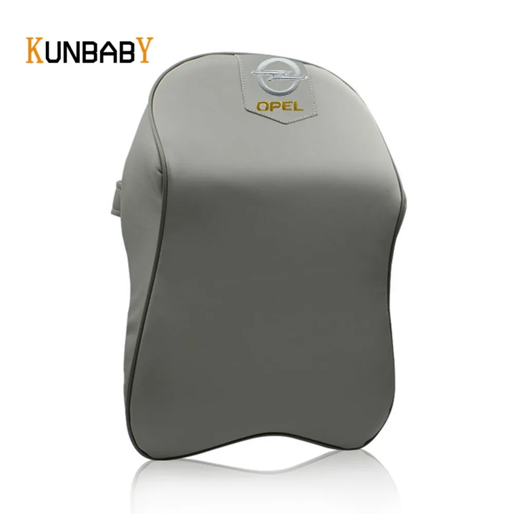 KUNBABY 1 шт. Кожаная подушка для шеи автомобиля чехол подголовника с эффектом памяти