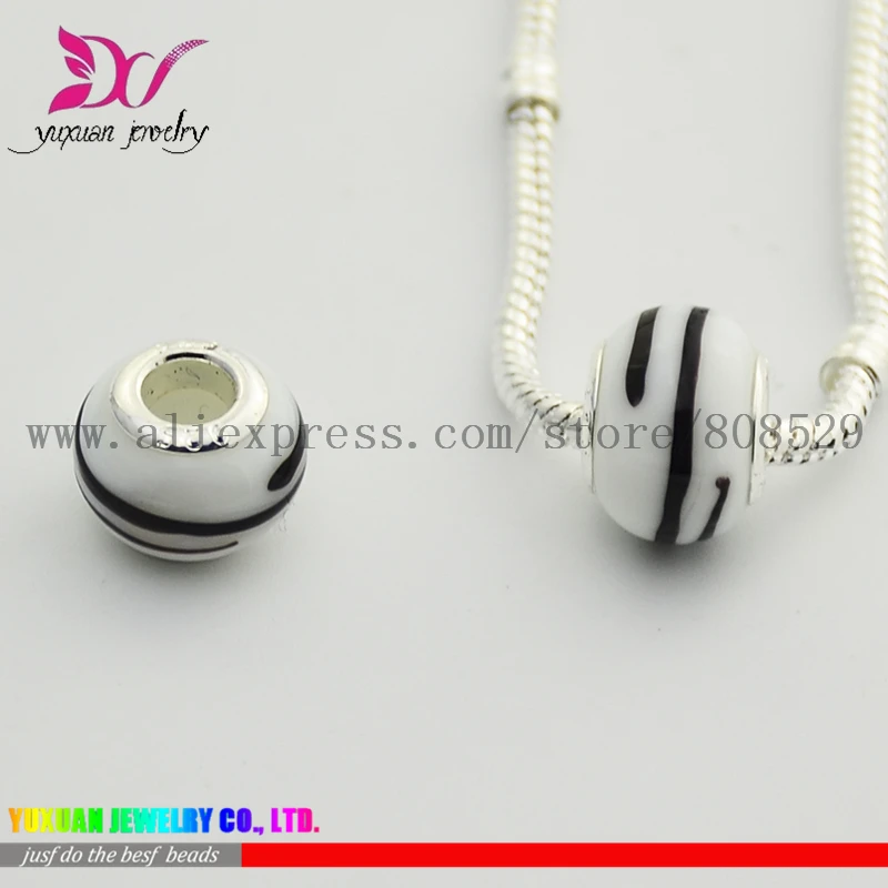 Wholesale AAA Classic Italian Beads Signature Look Murano Glass Charms Fits Charm Bracelet pulseira masculina TK034 | Украшения и