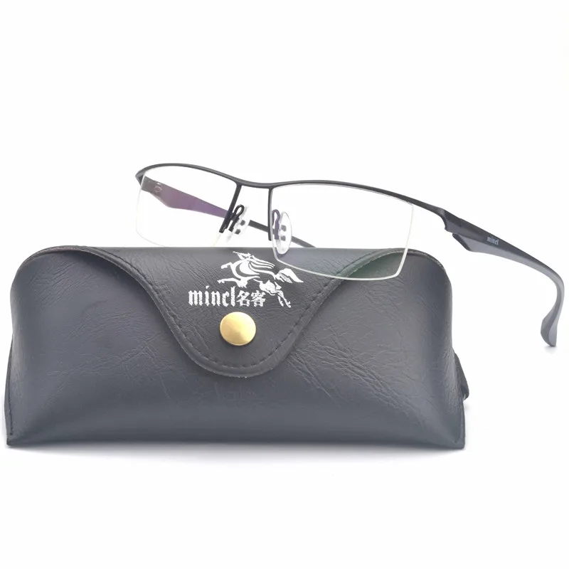 Оптические очки MINCL для мужчин оптическая полуободковая оправа работы по рецепту