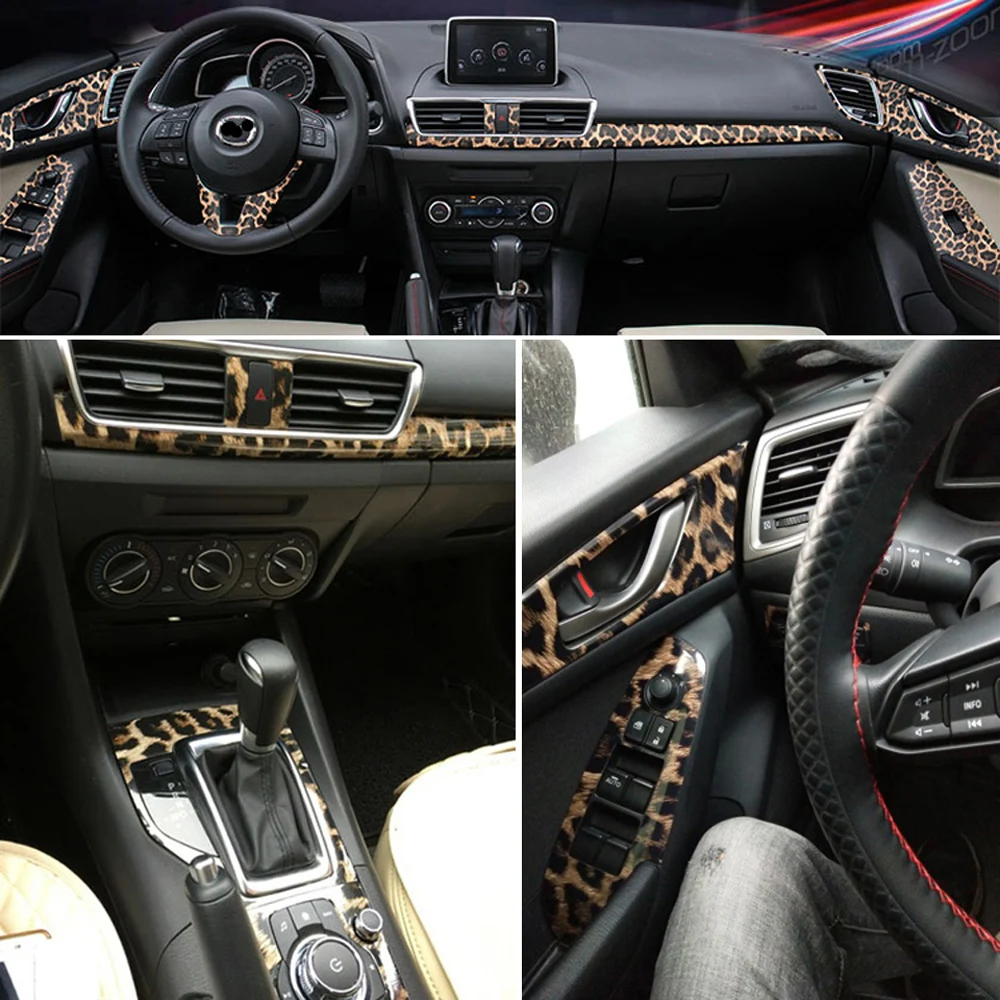 Для Mazda 3 Axela 2013- внутренняя Центральная панель управления дверная ручка 3D/5D наклейки из углеродного волокна наклейки аксессуары для стайлинга автомобилей