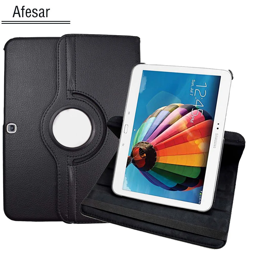 

GT-P5200 P5210 P5220 Flip Folio Rotating stand Case Cover for Samsung Galaxy Tab 3 10.1 Tablet Auto Sleep/Wake pu leather case