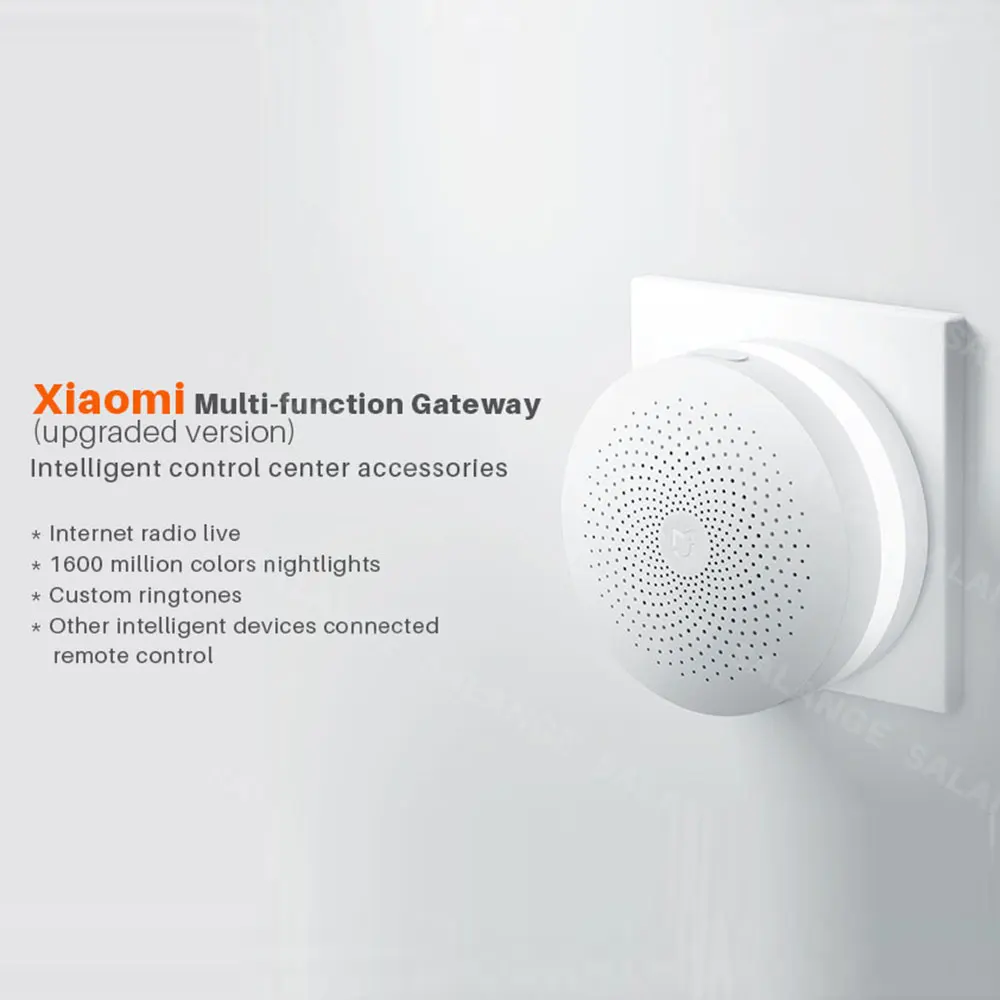 Xiaomi Mijia Smart Home Gateway 2 многофункциональный центр управления ZigBee беспроводное соединение работа с датчиком движения двери