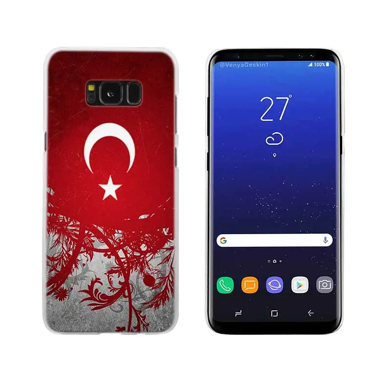 09 Флаг Турция Стамбул прозрачный обратите внимание; размеры 9 и 10 pro Жесткий чехол КРЫШКА ДЛЯ samsung Galaxy S4 S5 S6 S7 S8 S9 плюс край мини s10 lite - Цвет: 09