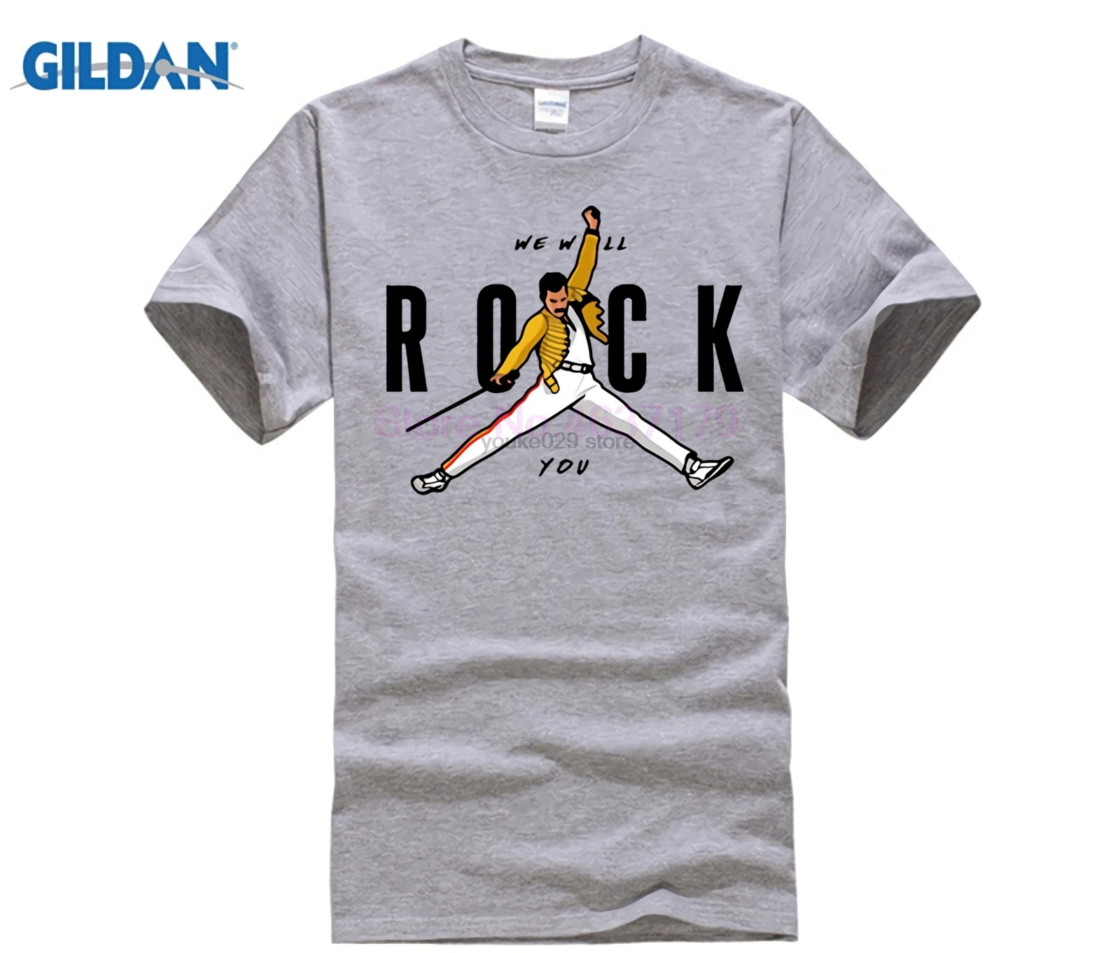 Забавная Мужская футболка Air Mercury футболки homme We will rock you с тяжелым металлом из 100%