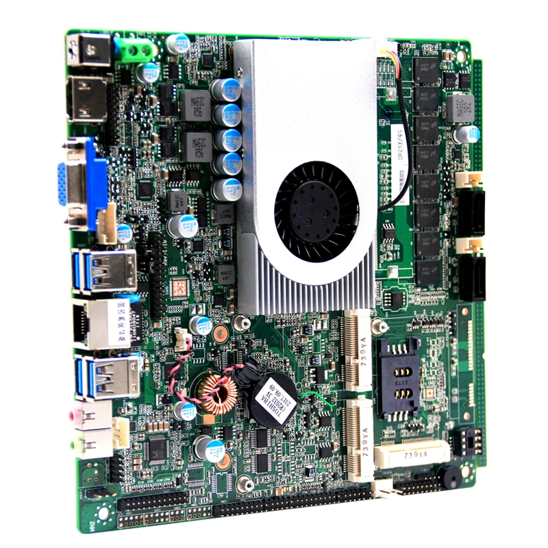 Mini itx материнская плата на борту 4 ГБ памяти с Intel core i5 4200U процессор 6 com