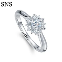 natural diamonds wedding ring solid 14k white gold 0 18ct diamonds halo engagement anniversary women jewelry fine ring