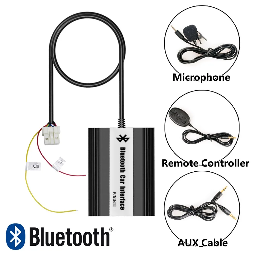 Автомобильный стерео Bluetooth интерфейс беспроводной музыкальный приемник USB AUX Jack