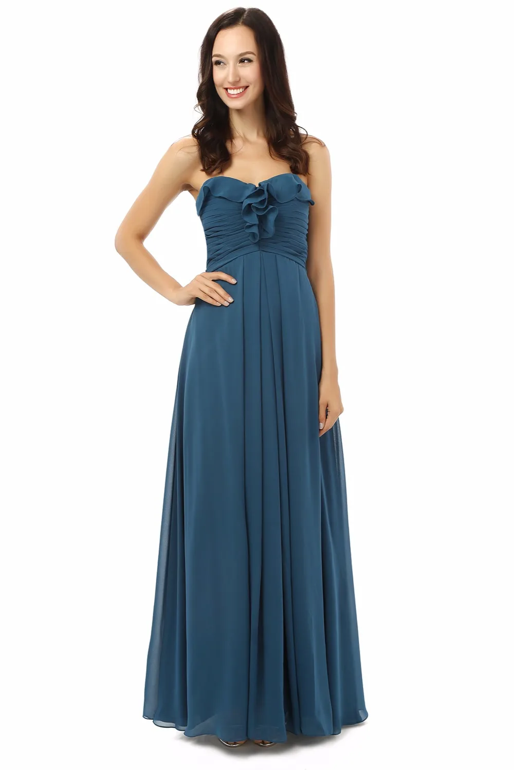 Forevergracedress настоящие фотографии простой платье подружки невесты длинное