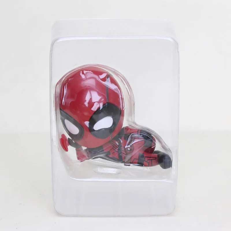 Мини 10 см Marvel игрушки Дэдпул фигурка качающаяся голова 1/10 масштаб предварительно окрашенный Человек-паук Черная пантера Коллекционная модель куклы игрушки - Цвет: Posing opp