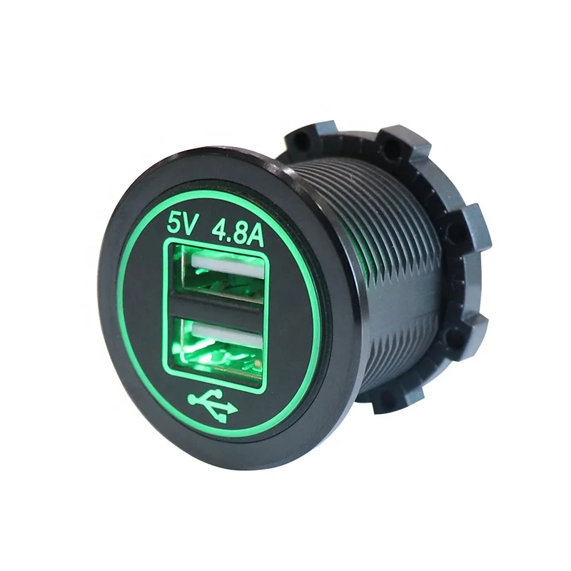 Новый 5 V 4.8A авто Прикуриватель разъем двойной USB зарядное устройство выход
