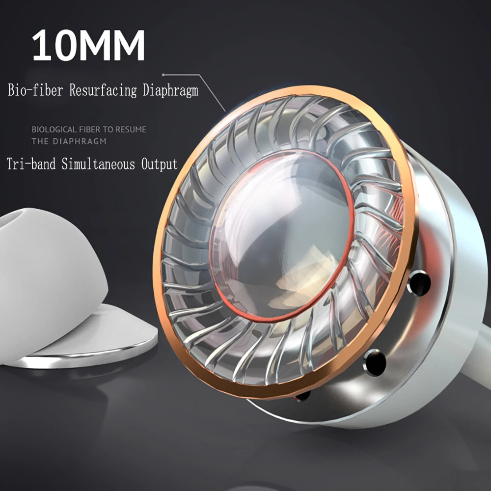 HD Clear In-Ear Earphones Super Bass Stereo Ergonomic 3.5mm Jack Wired Headphones Headset Earbuds With MIC For Iphone Xiaomi PC |