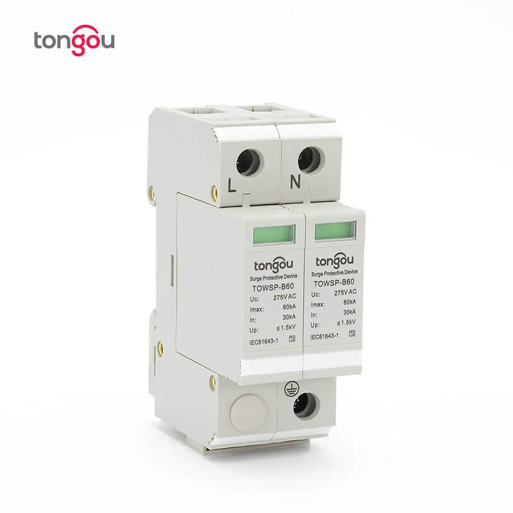 Устройство защиты от перенапряжения SPD 1P N 30KA ~ 60KA B 275VAC|house surge protector|1p nsurge protector device |