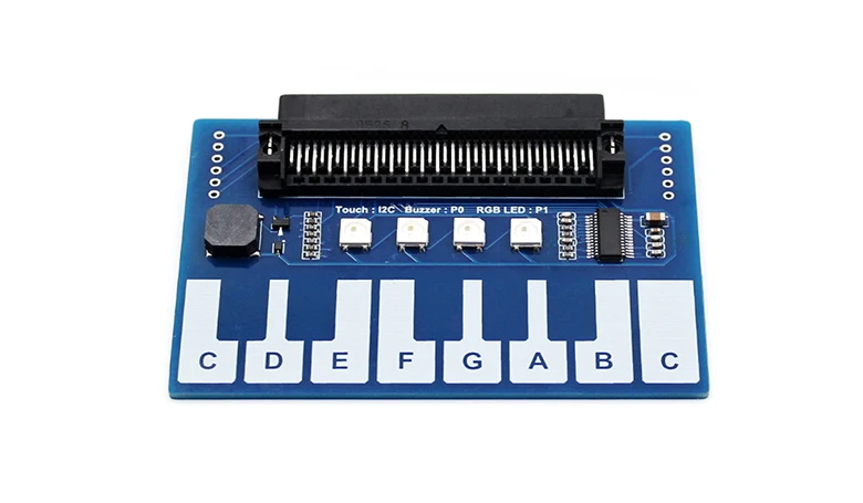 Мини-модуль пианино для micro:bit Touch Keys воспроизведения музыки 4x RGB LEDs |