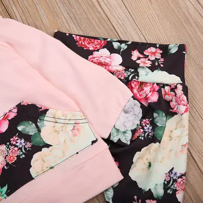 2 шт./компл. кофта с капюшоном и штаны для девочек|baby girl|baby girl floralset baby |