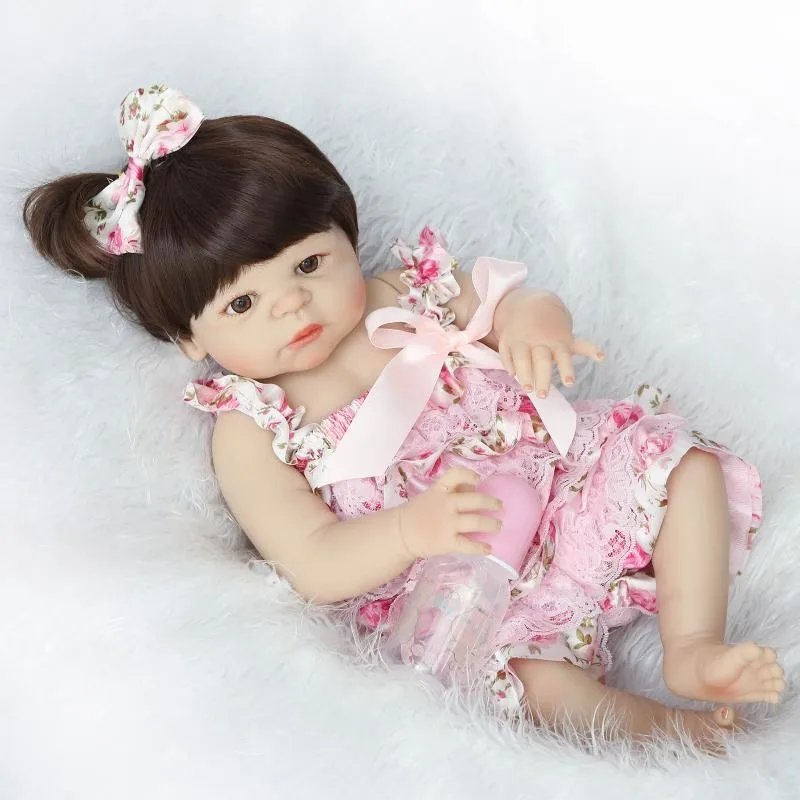 

Силиконовые куклы Новорожденные, 58 см, 23 дюйма, полностью виниловые новорожденные младенцы, игрушки для девочек, куклы Новорожденные ручной...
