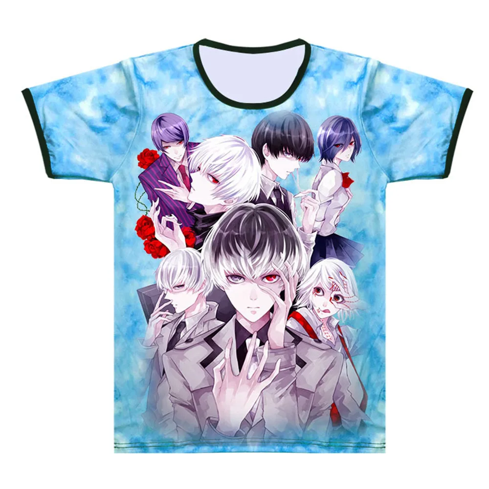 Футболка для косплея Tokyo Ghoul новая японская аниме Кен канеки костюм удобная