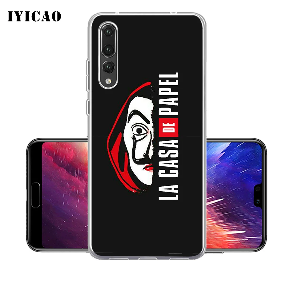 IYICAO La Casa De Papel Мягкий силиконовый чехол для телефона Huawei P30 P20 Pro P10 P9 P8 Lite P Smart TPU |
