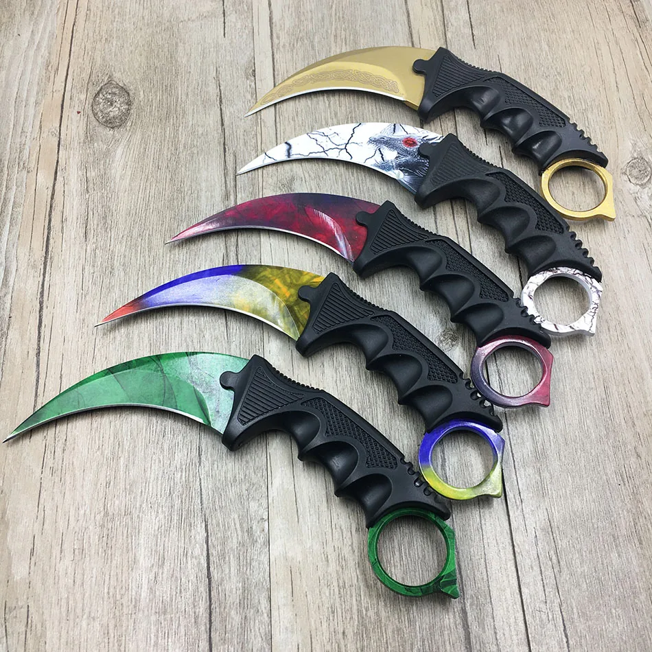 Дропшиппинг Csgo игра пластиковая коробка оружия+ нож бабочка+ Karambit тупое лезвие для тренировок коллекция Gife Suppl чехол