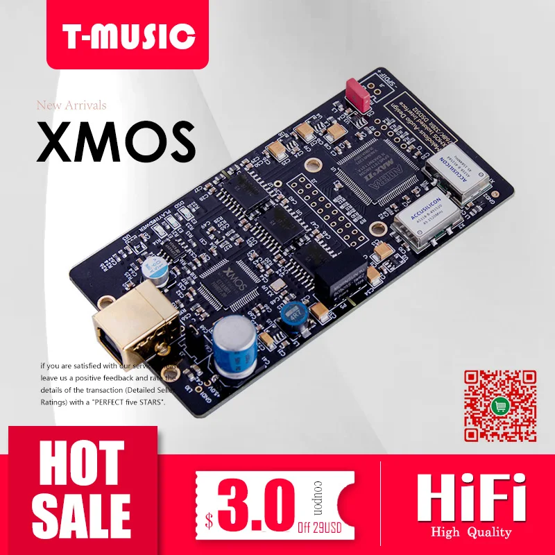 Новый цифровой интерфейс USB XMOS XU208 2019 поддержка DSD512 PCM768K|Усилители мощности| |